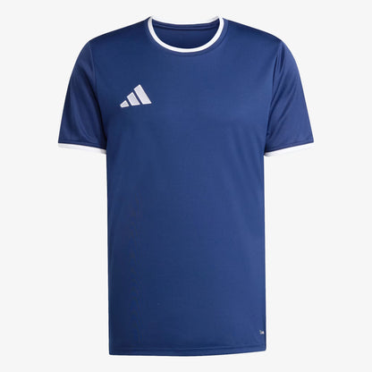 Camiseta Adidas Entrada 26 Hombre Azul Blanco