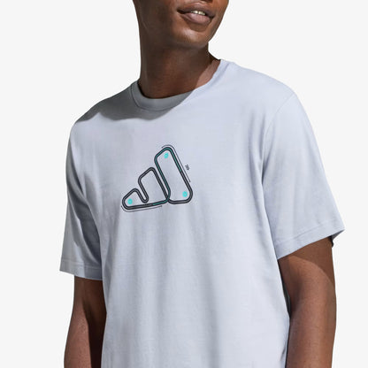 Camiseta Adidas Graphic Motorsport Track Hombre Gris