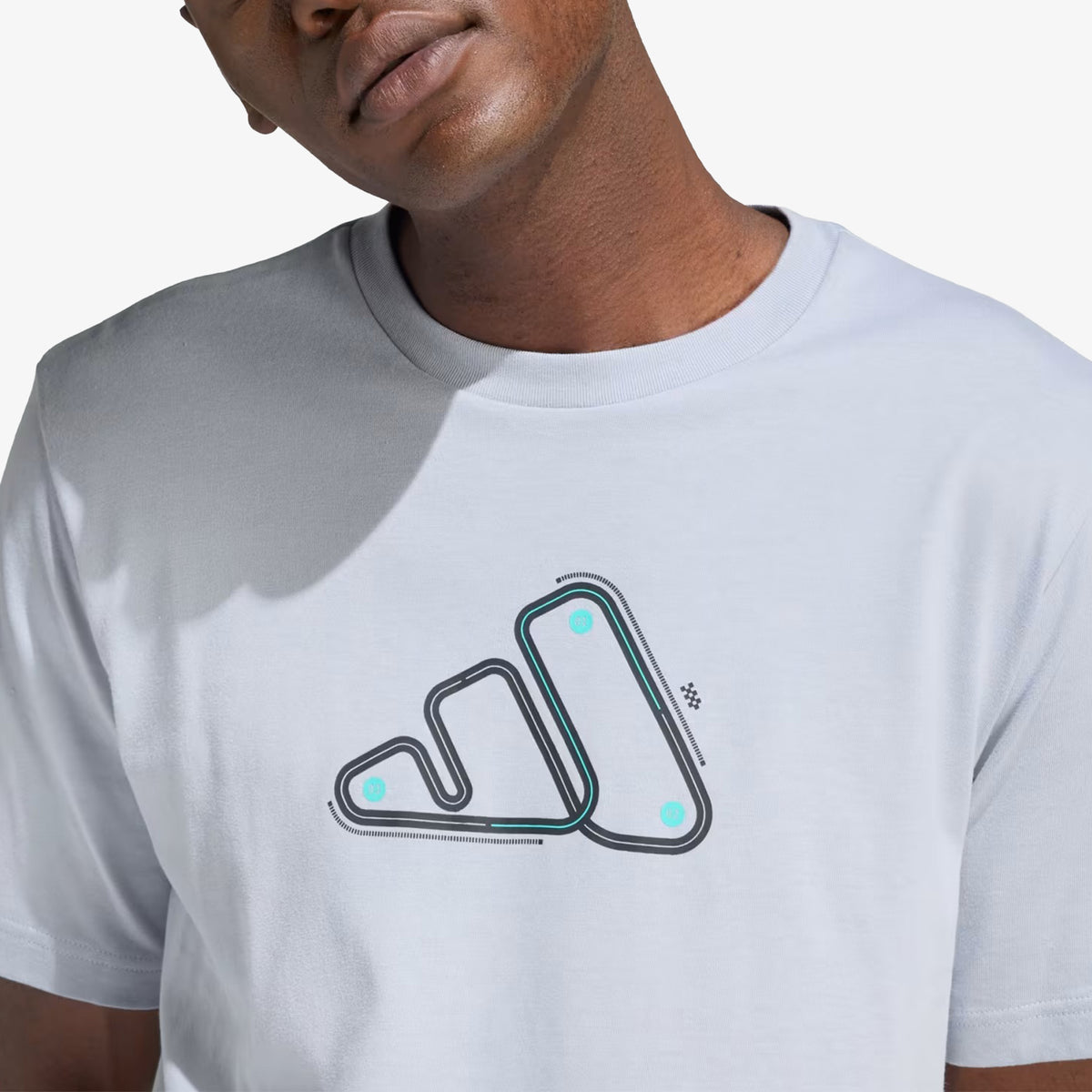 Camiseta Adidas Graphic Motorsport Track Hombre Gris