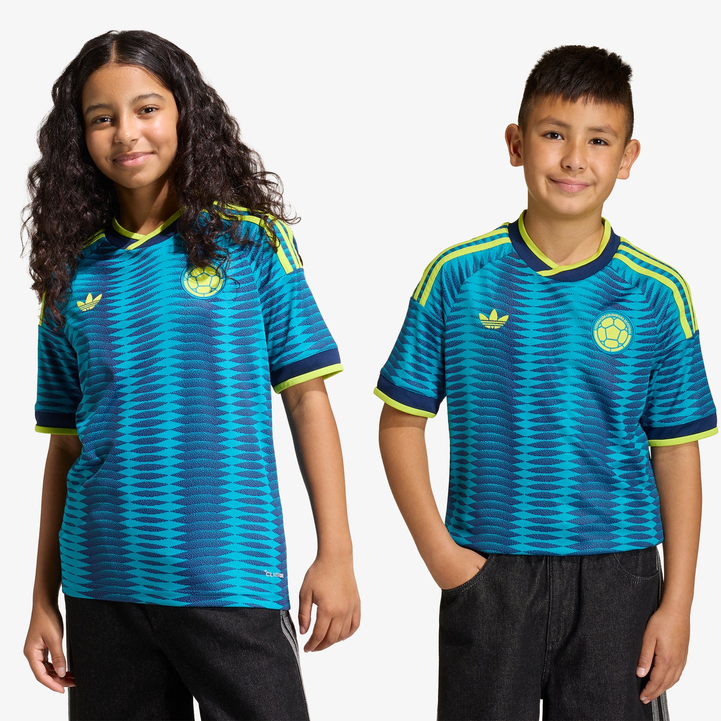 Camiseta Adidas Visitante Selección Colombia 26 Niños Azul