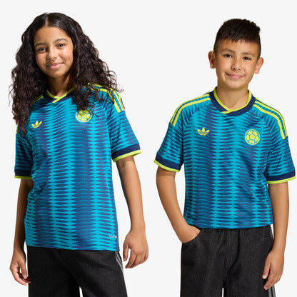 Camiseta Adidas Visitante Selección Colombia 26 Niños Azul