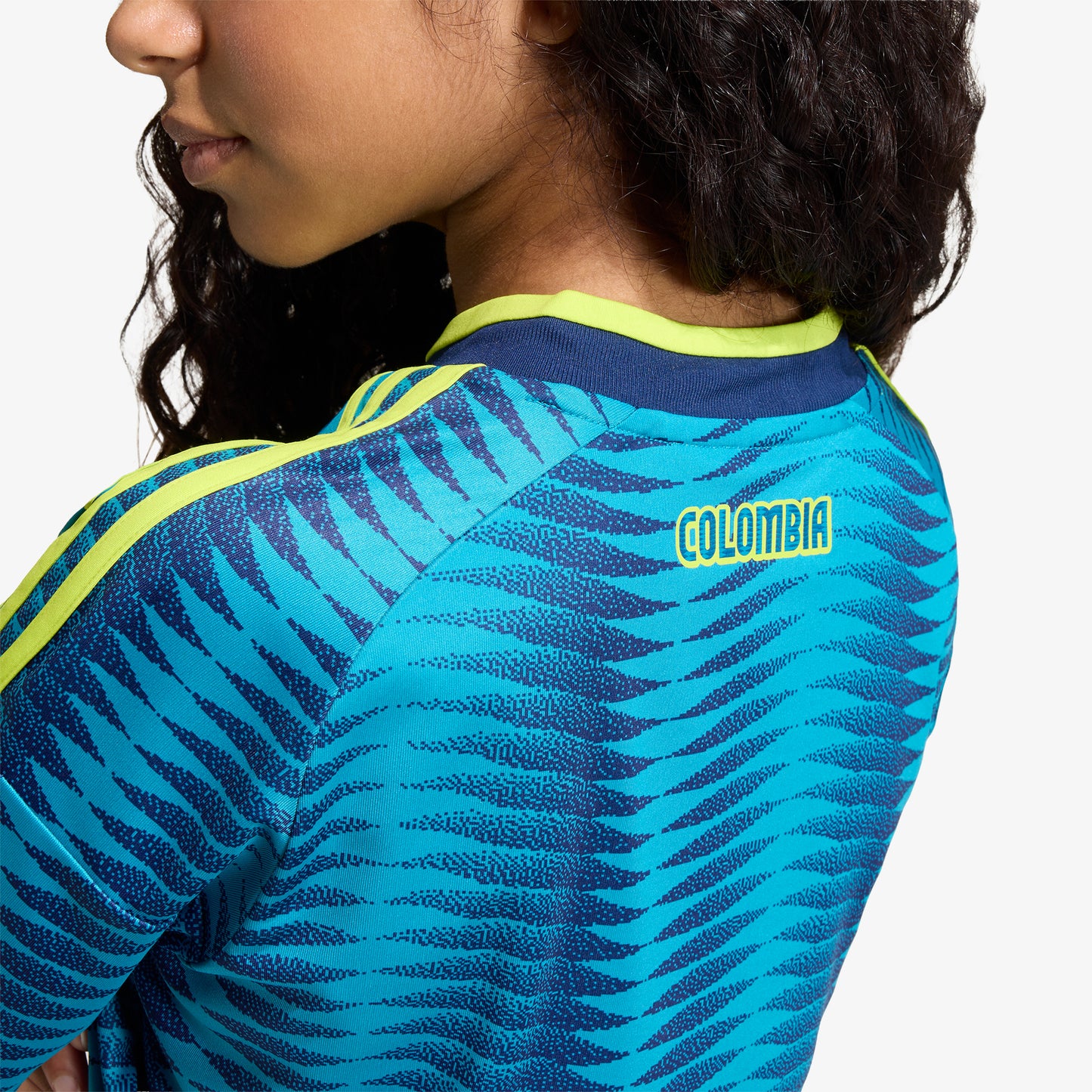 Camiseta Adidas Visitante Selección Colombia 26 Niños Azul