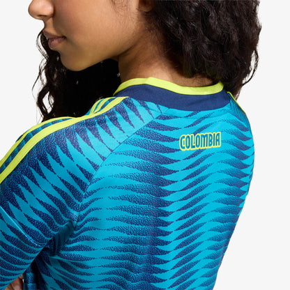 Camiseta Adidas Visitante Selección Colombia 26 Niños Azul