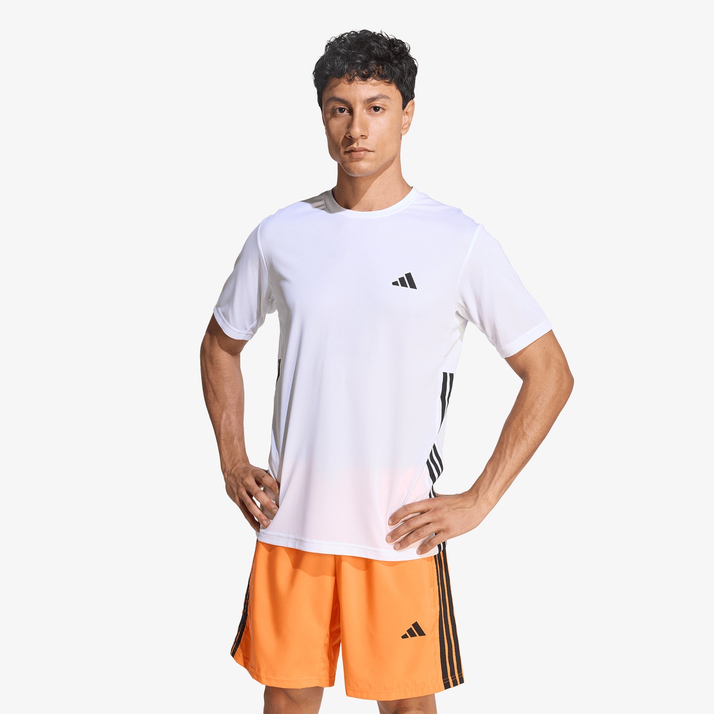 Camiseta Adidas Workout Essentials Base Hombre Blanco