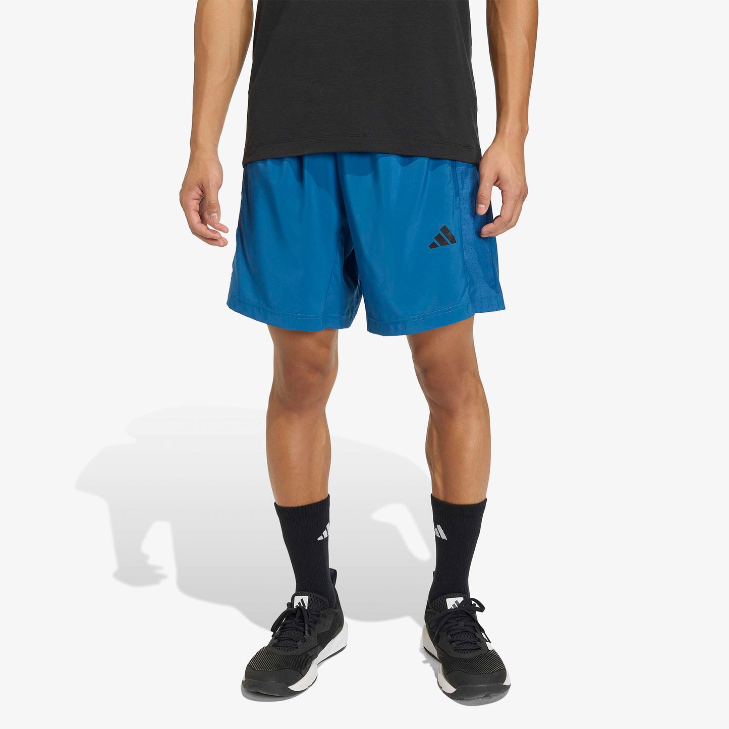 Pantaloneta Adidas Workout Essential Hombre Azul