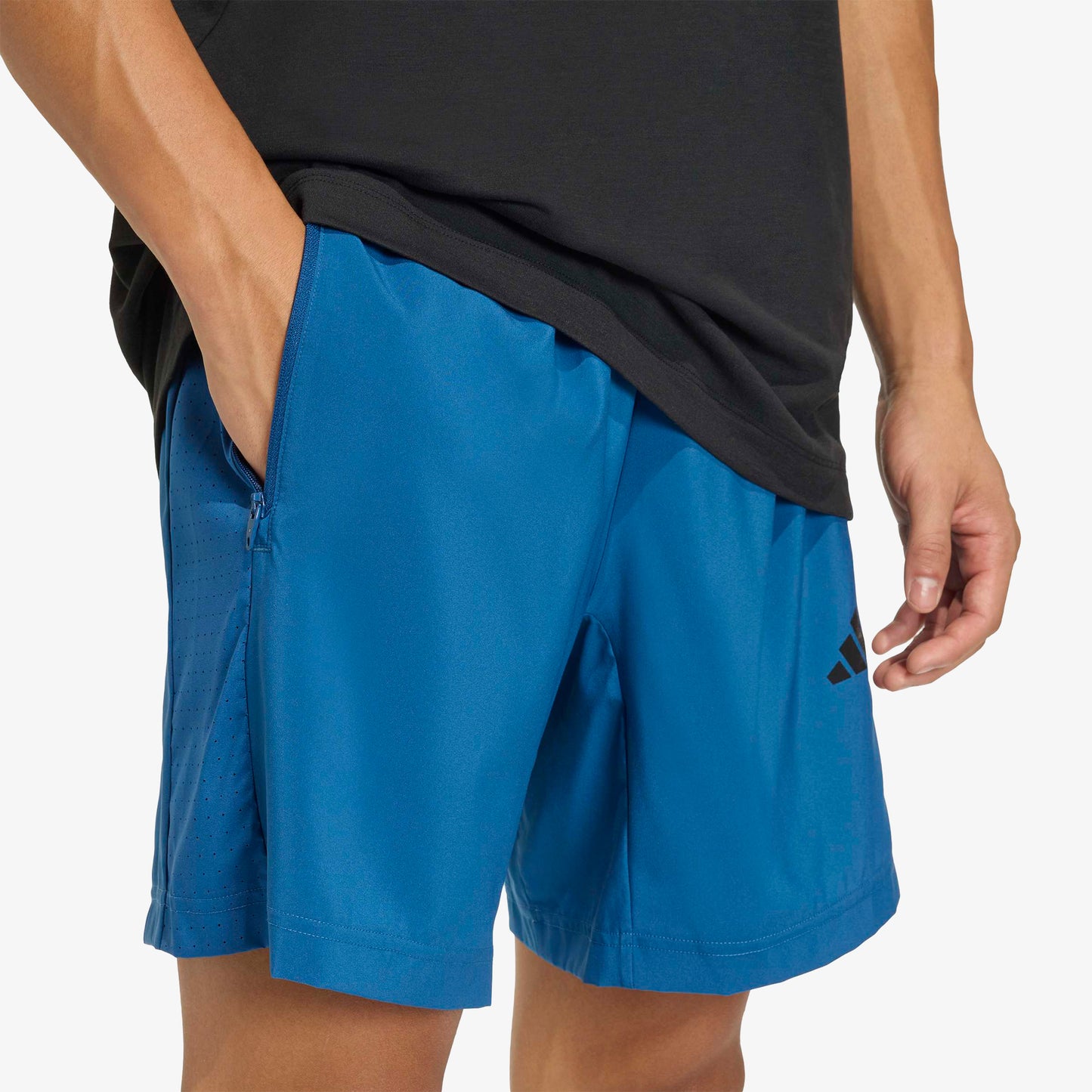 Pantaloneta Adidas Workout Essential Hombre Azul