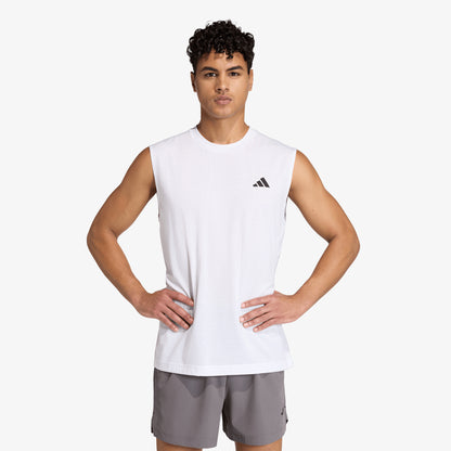 Camiseta Adidas Workout Essentials Feel Ready Hombre Blanco