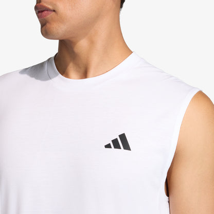 Camiseta Adidas Workout Essentials Feel Ready Hombre Blanco