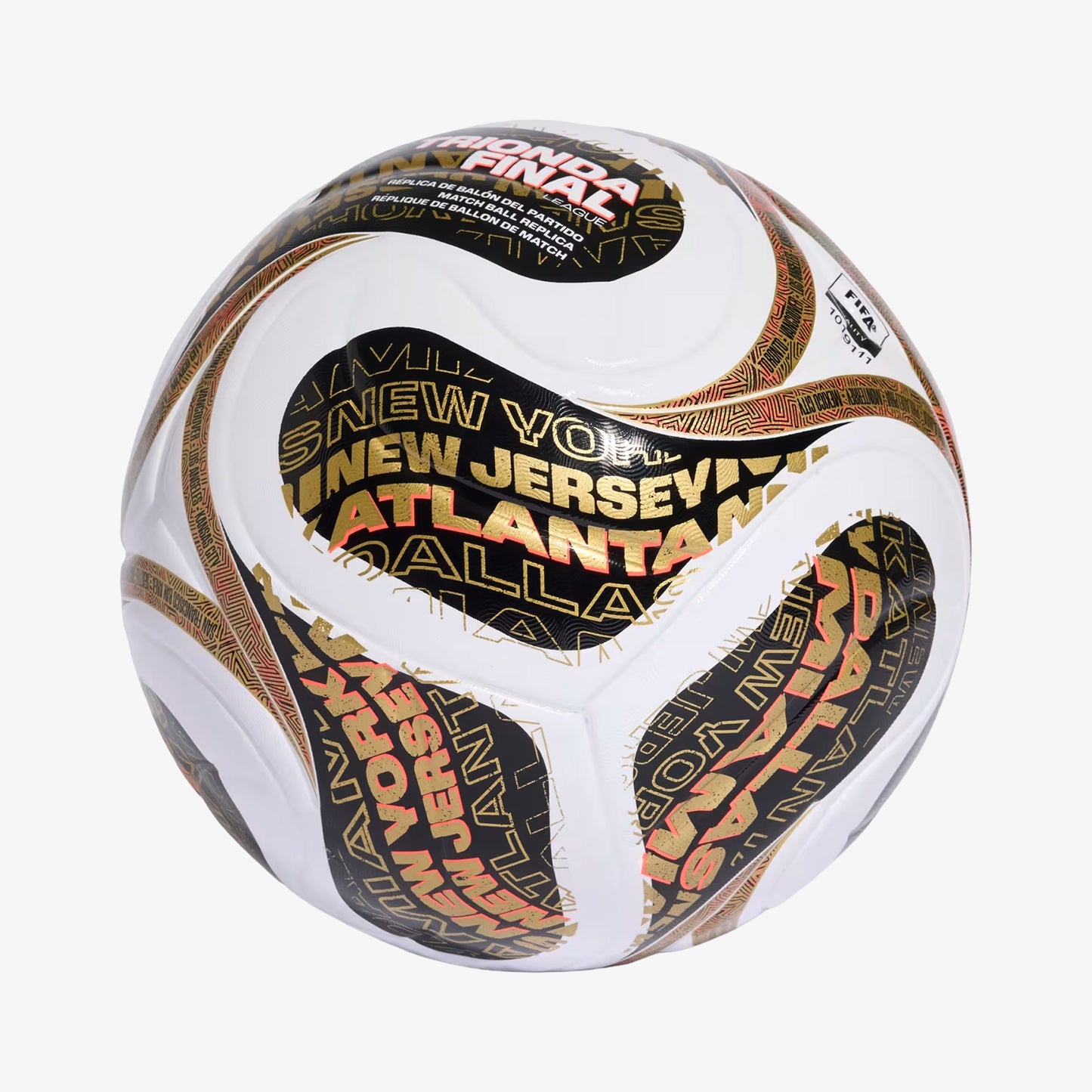 Balon Adidas Trionda Final LGE Unisex Blanco Dorado