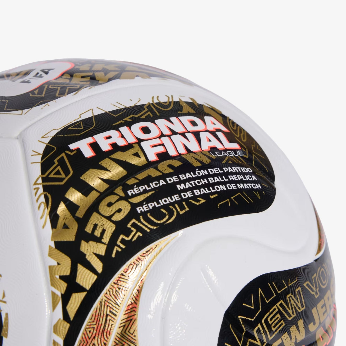 Balon Adidas Trionda Final LGE Unisex Blanco Dorado