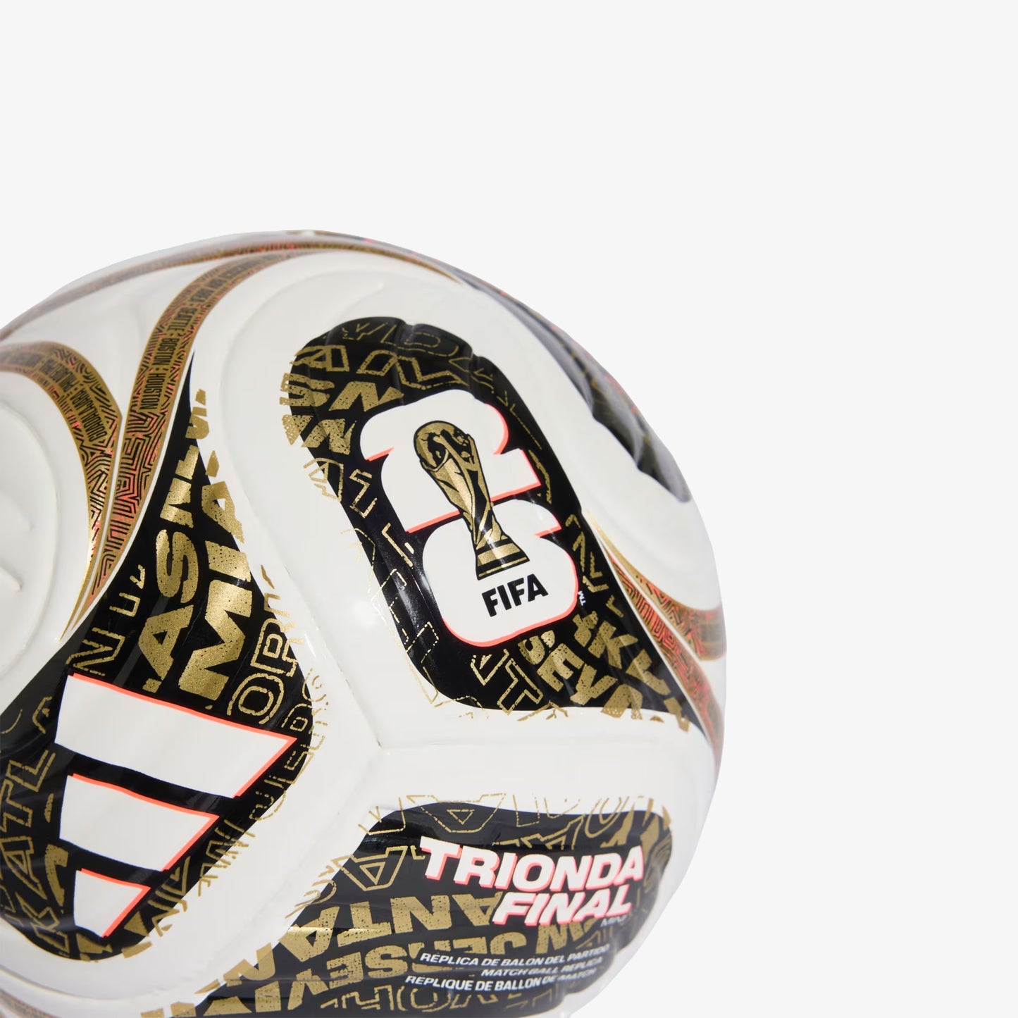 Balon Mini Adidas Trionda Final LGE Unisex Blanco Dorado