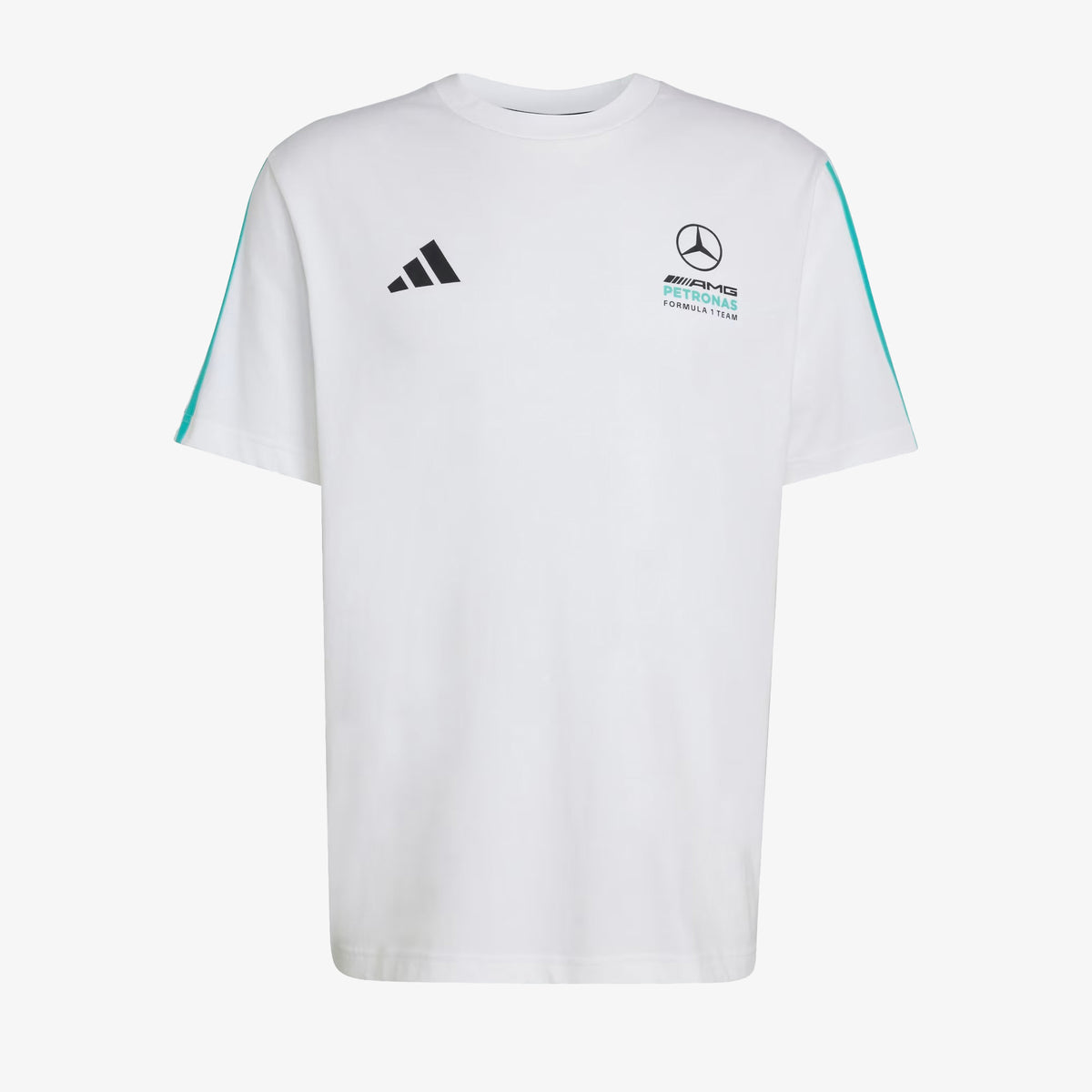 Camiseta Adidas Dna Mercedes Hombre Blanco Azul