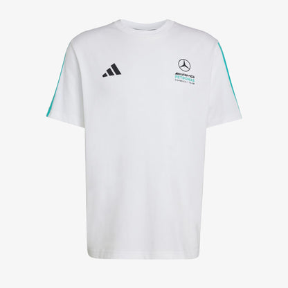 Camiseta Adidas Dna Mercedes Hombre Blanco Azul
