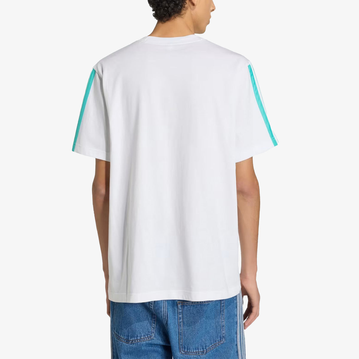 Camiseta Adidas Dna Mercedes Hombre Blanco Azul