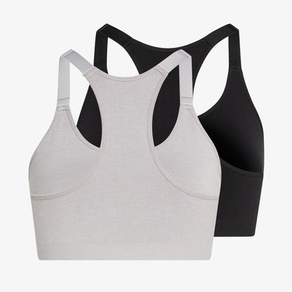 Tops Adidas Optime Essentials x2 Mujer Negro Gris