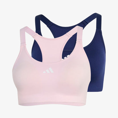 Tops Adidas Optime Essentials x2 Mujer Negro Rosa
