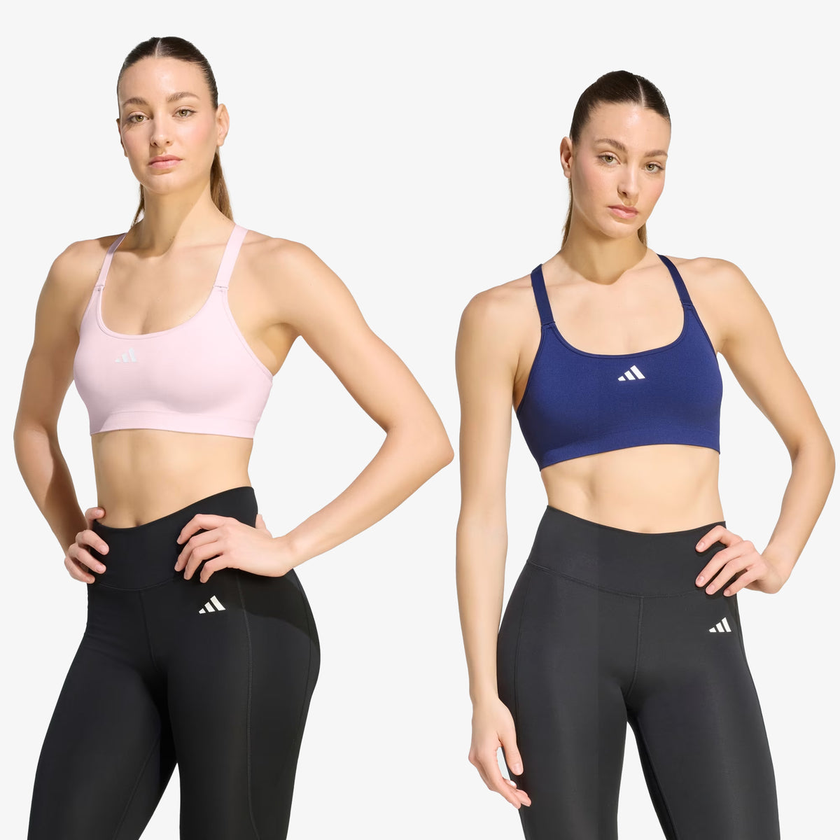 Tops Adidas Optime Essentials x2 Mujer Negro Rosa