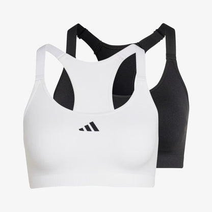 Tops Adidas Optime Essentials x2 Mujer Negro Blanco