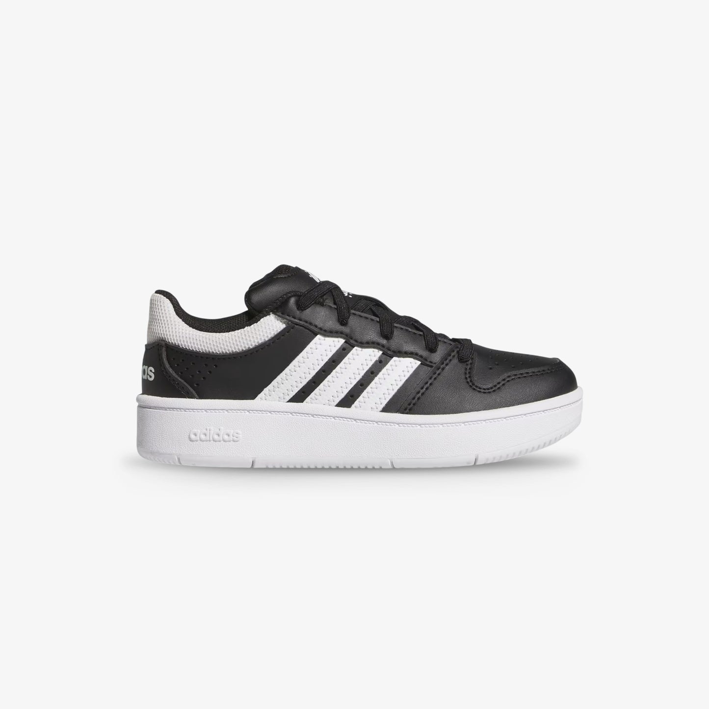 Tenis Adidas Hoops Classic Niño Negro Blanco