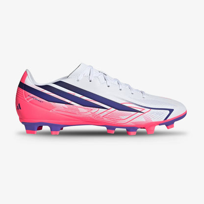 Guayos Adidas Multiterreno F50 Hyperfast Unisex Blanco Rosa