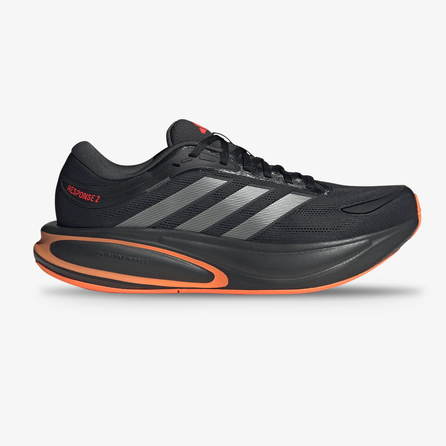 Tenis Adidas Response Runner 2 Unisex Negro Naranja Fucsia