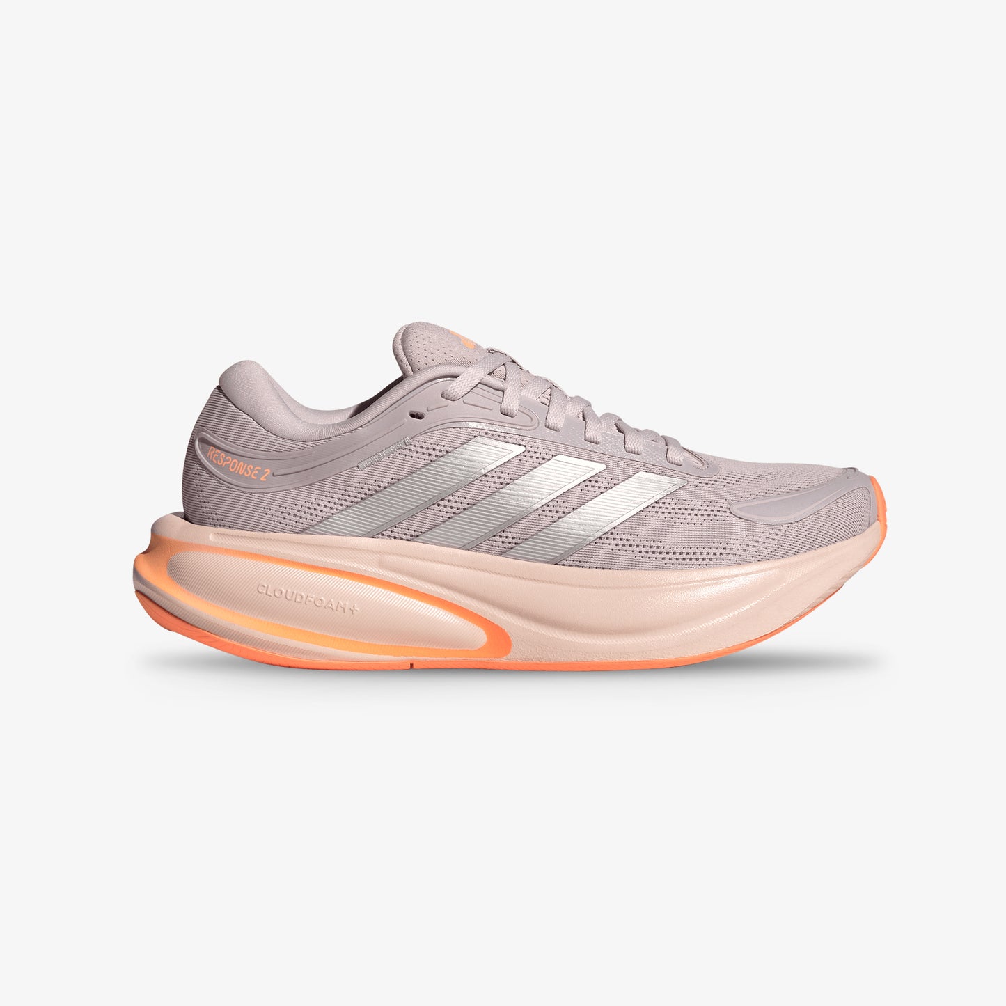 Tenis Adidas Response Runner 2 Mujer Lila Durazno
