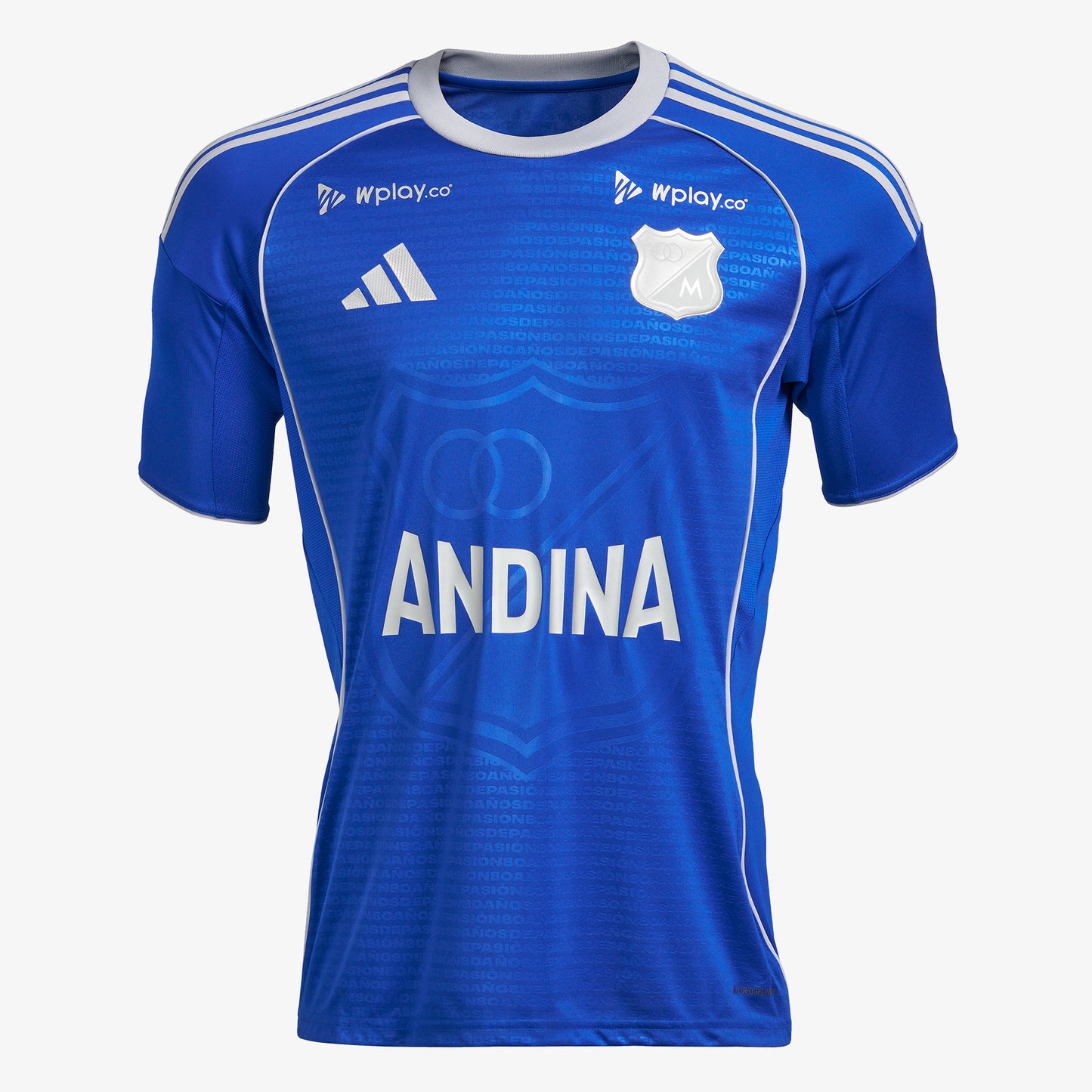 Camiseta Adidas Millonarios Local FC2026 Hombre Azul