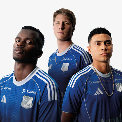 Camiseta Adidas Millonarios Local FC2026 Hombre Azul