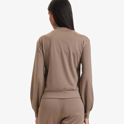 Chaqueta Adidas Essentials Feel Cozy Mujer Beige