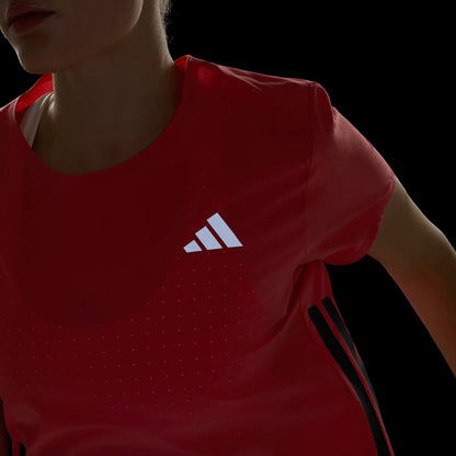 Camiseta Adidas Adizero Essentials Mujer Naranja