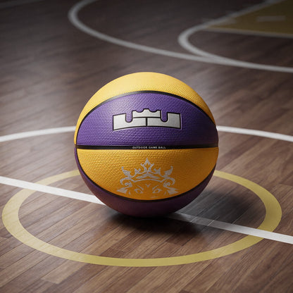 Balon Nike Lebron Unisex Morado Amarillo
