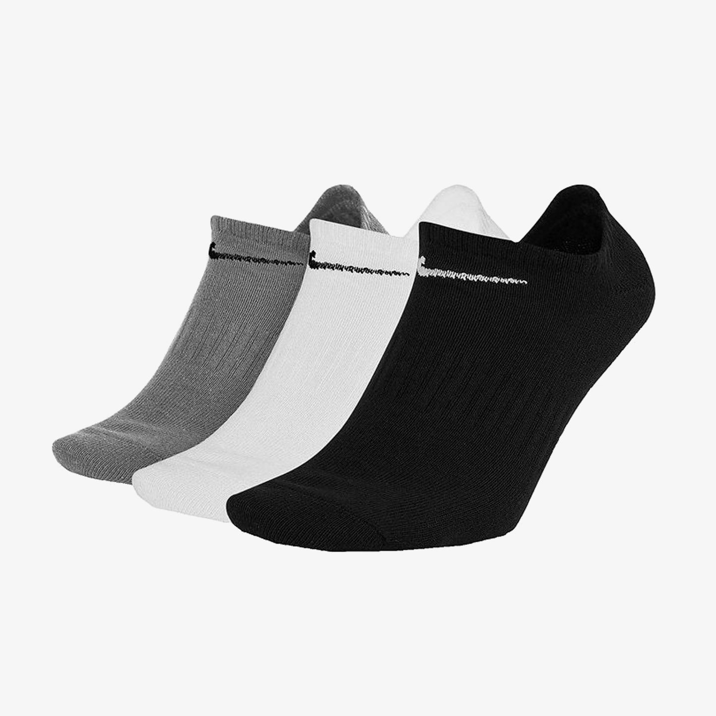 Medias Nike 3P Everyday Cushioned Unisex Blanco Gris Negro