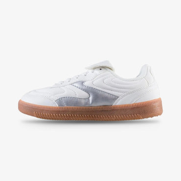 Tenis Fila Neto Mujer Blanco Plateado