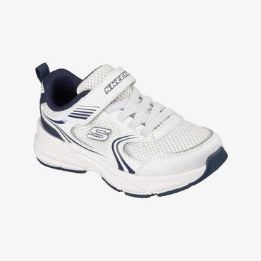 Tenis Skechers Retro Graph Niño Azul Blanco
