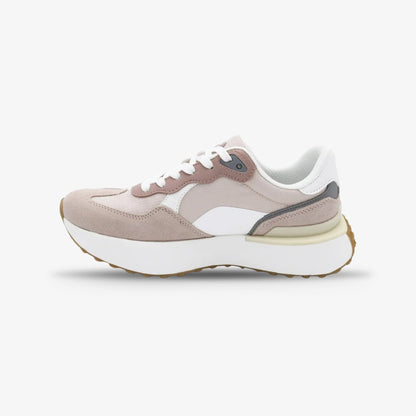 Tenis Fila Triada Mujer Blanco Rosa