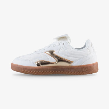 Tenis Fila Neto Mujer Blanco Dorado