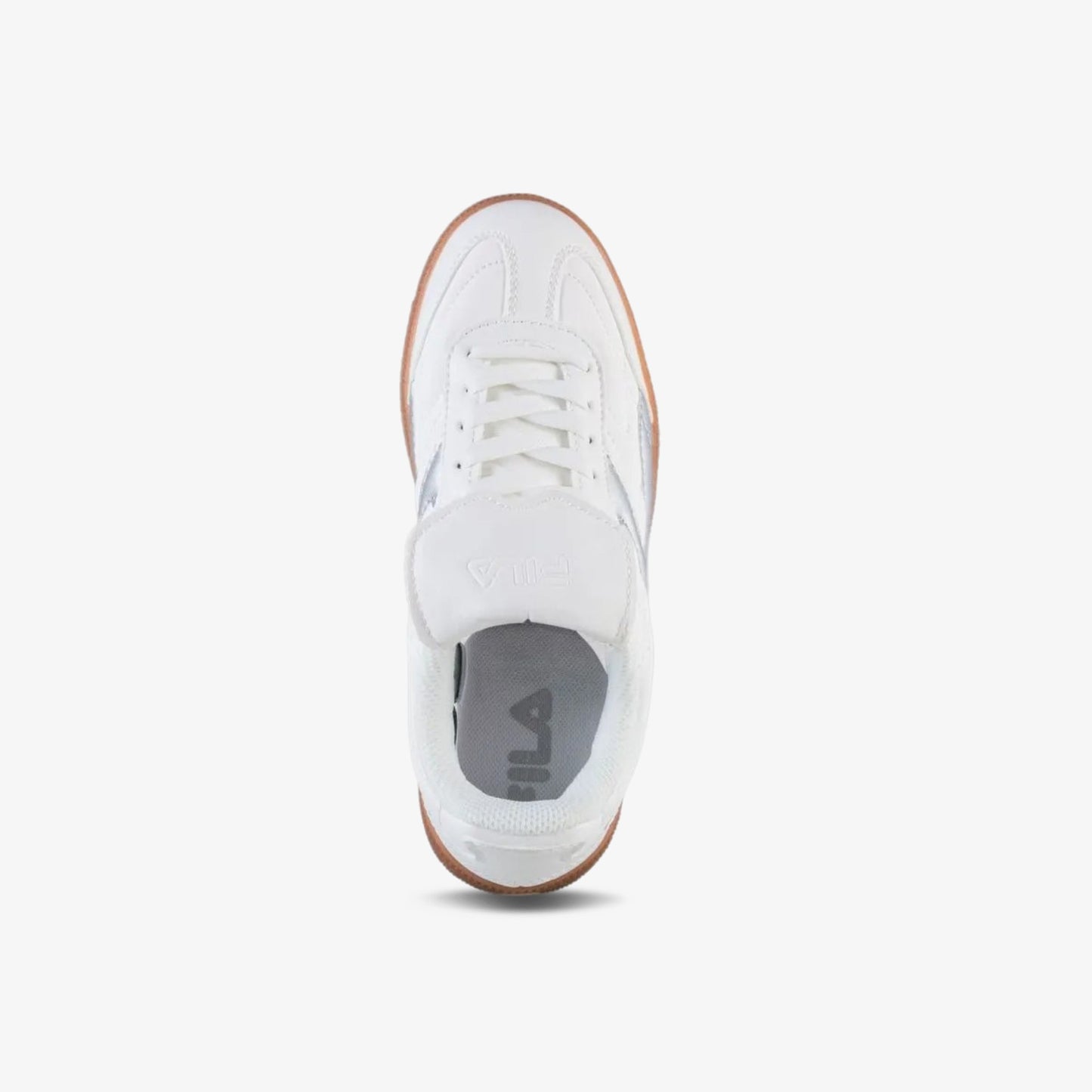 Tenis Fila Neto Mujer Blanco Plateado