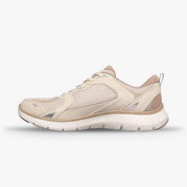 Tenis Skechers Flexappeal 5 Mujer Beige