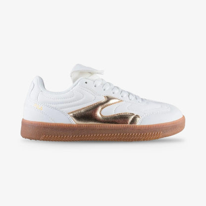 Tenis Fila Neto Mujer Blanco Dorado