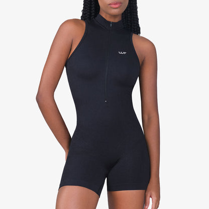 Enterizo Corto Wonder Feel Mujer Luxy Negro