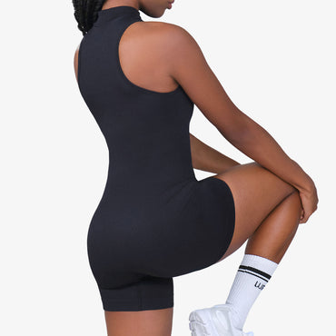 Enterizo Corto Wonder Feel Mujer Luxy Negro