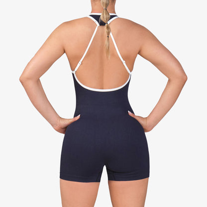 Enterizo Corto Wonder Feel Mujer Boreal Negro