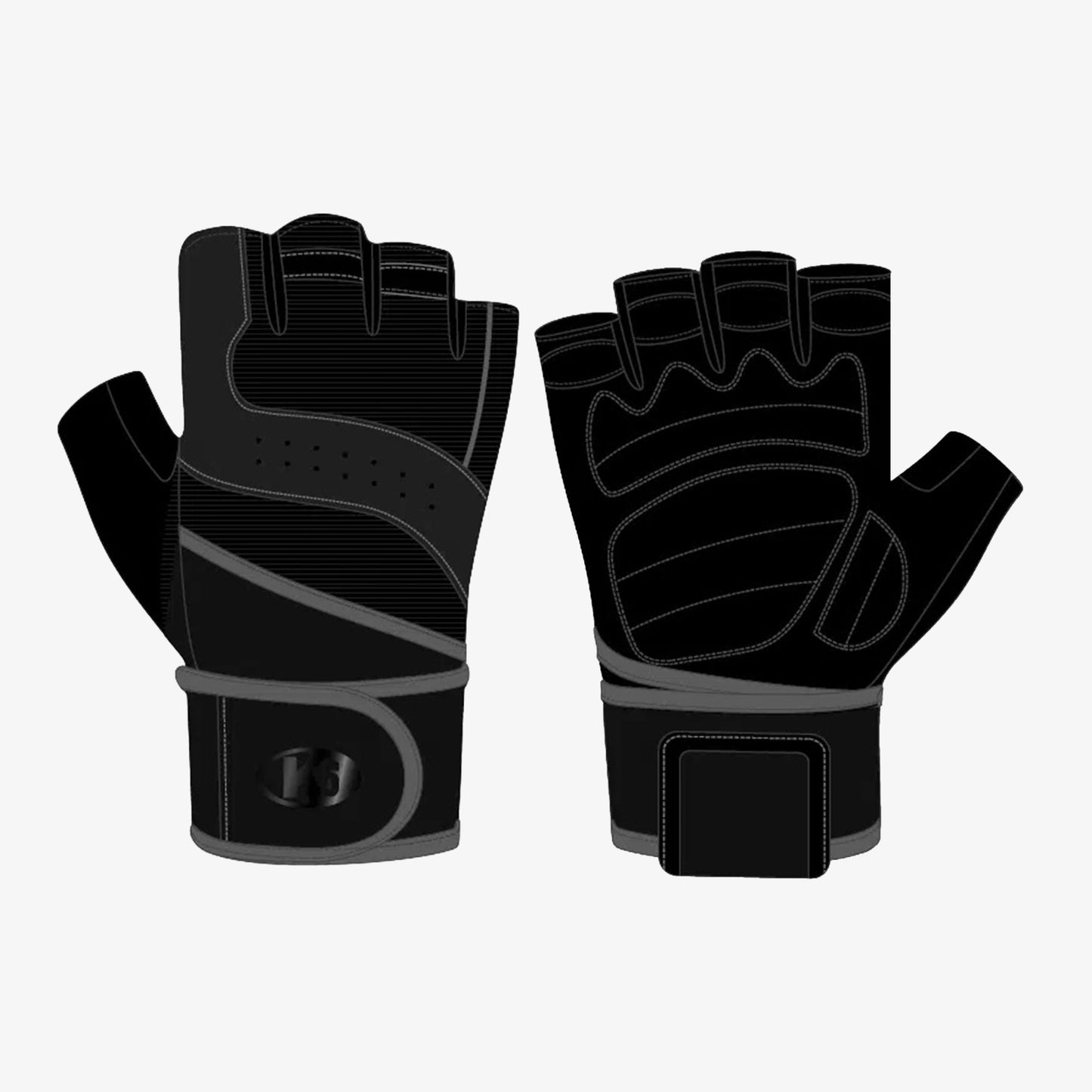 Guantes K6 Ice Border III Hombre Negro Gris